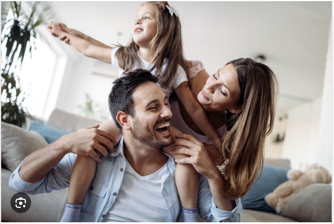 Happy multigenerational family at home protected by California living trust - estate planning attorney Glendale